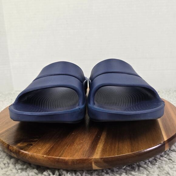 Oofos Ooahh Navy Recovery Comfort Casual Daily Lifestyle Slide Sandals Mens 8 - Picture 4 of 11